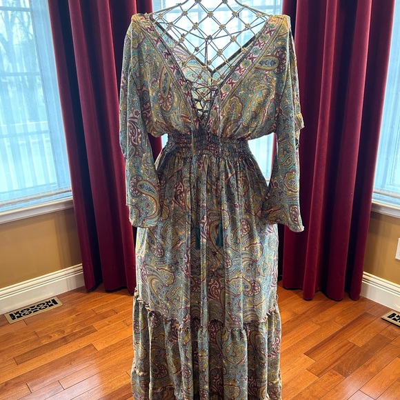Dresses & Skirts - boho maxi dress,one size💜💜💜